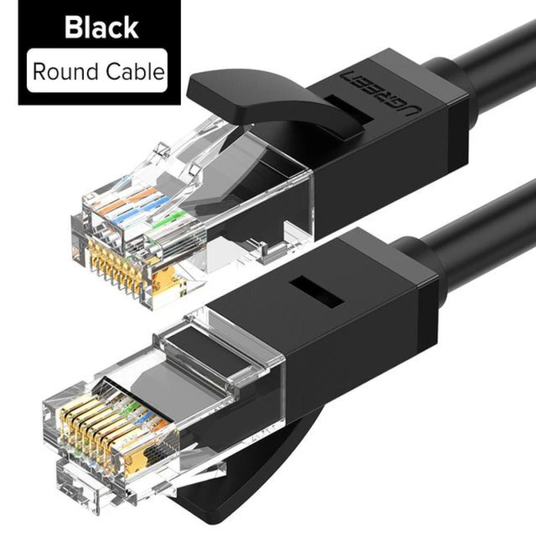 UGREEN Black Cat6 RJ45 Ethernet Network Cable 49 Feet 15M
