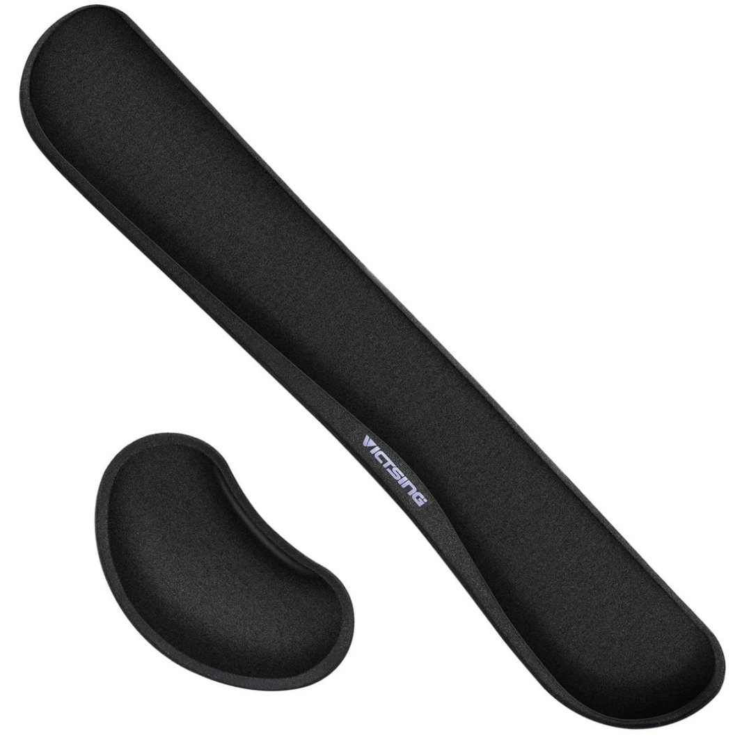 VICTSING Memory Foam Set 2in1 (Keyboard & Mouse) Durable & Comfortable Wrist Rest Pads