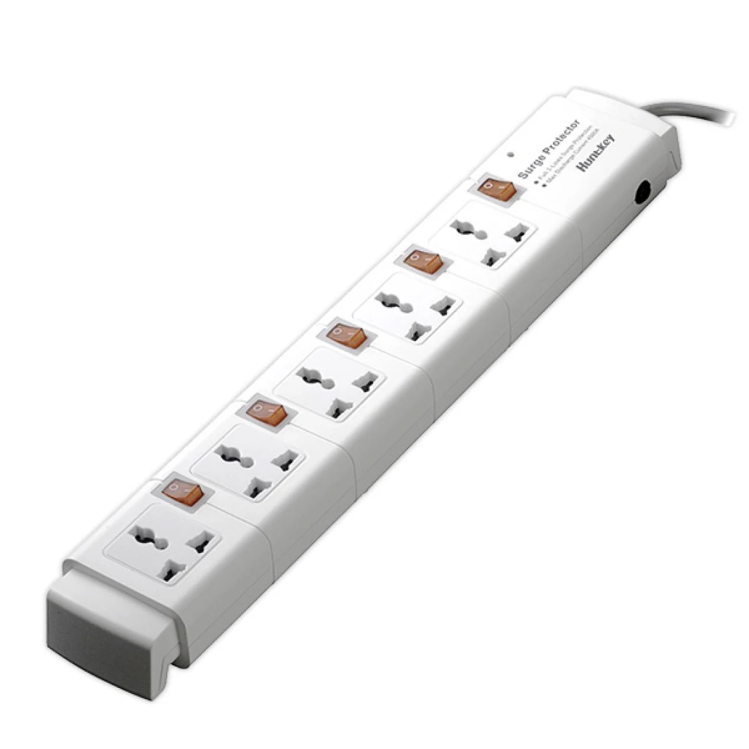 Huntkey PZC502-3 Power Strip Surge w/ 5 Universal AC Sockets (3M)