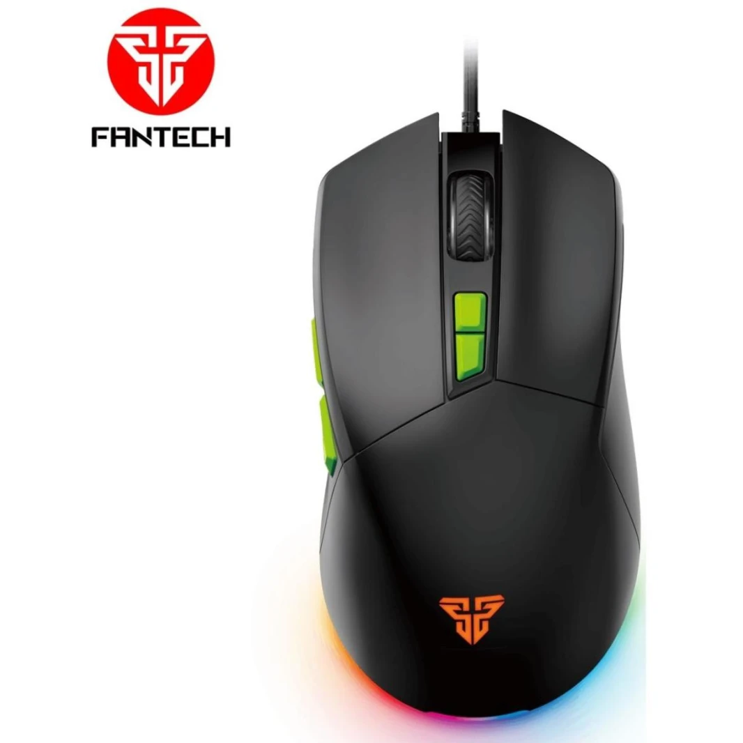 FANTECH PHANTOM II VX6 RGB Optical Wired (Black) Gaming Mouse, 7200 DPI, 7 Programmable Buttons
