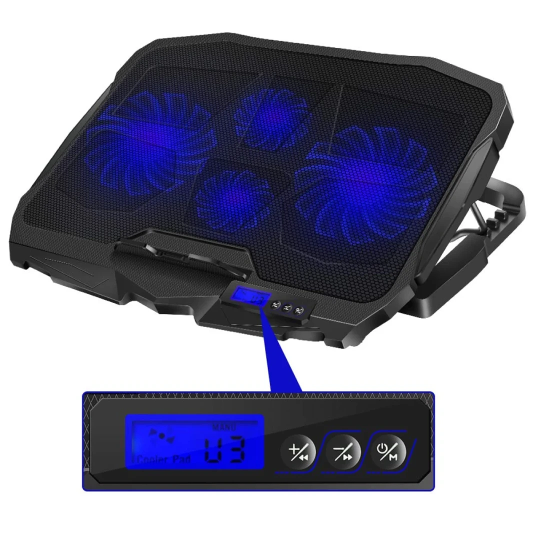 Mikuso Cooling Pad Cordie-1 4 Fan - NCP-068  Notebook/Laptop Cooling Fan LED DIPLAY