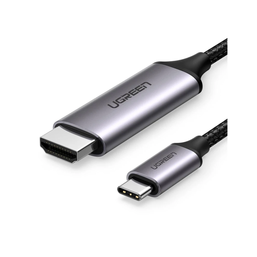 UGREEN (MM142) USB C Male to Male Cable Aluminum 1.5m (Gray Black)