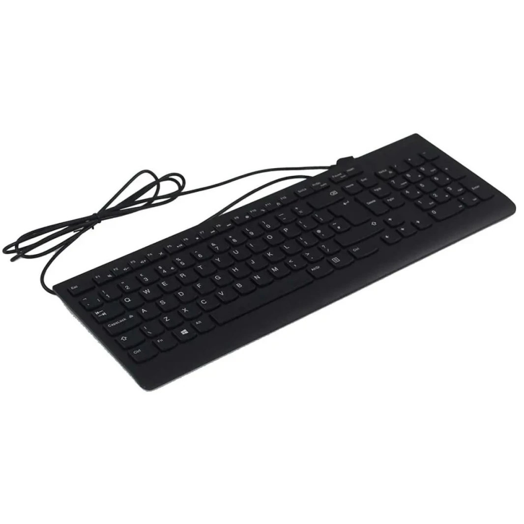 Lenovo Calliope UK USB Slim (Black) Spill Resistant Membrane Keyboard