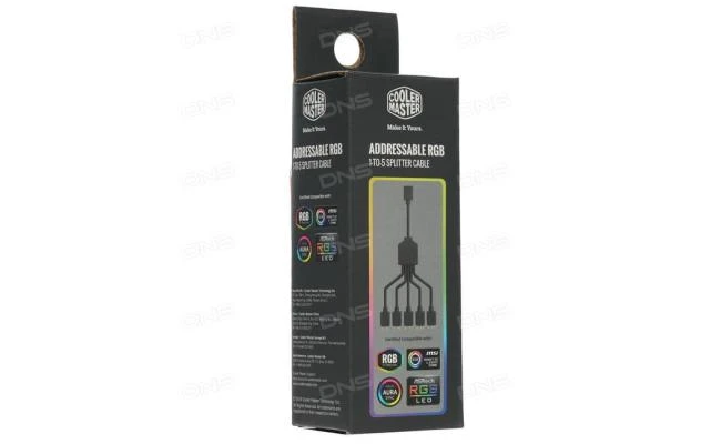 COOLER MASTER ADDRESSABLE RGB 1-TO-5 SPLITTER CABLE 58CM