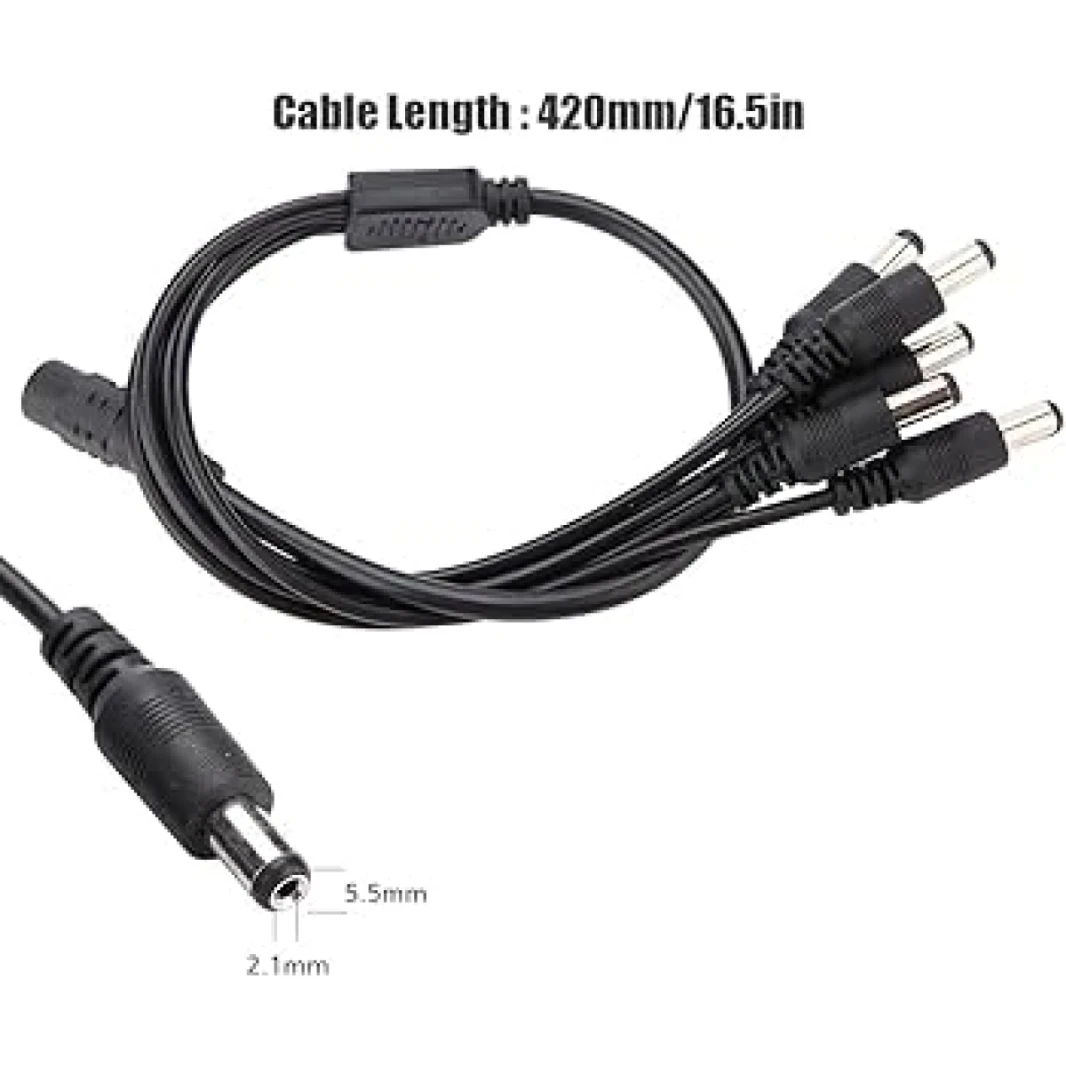 Laptop Charger CABLE DC hole TO 5DC needle CABLE 0.5m