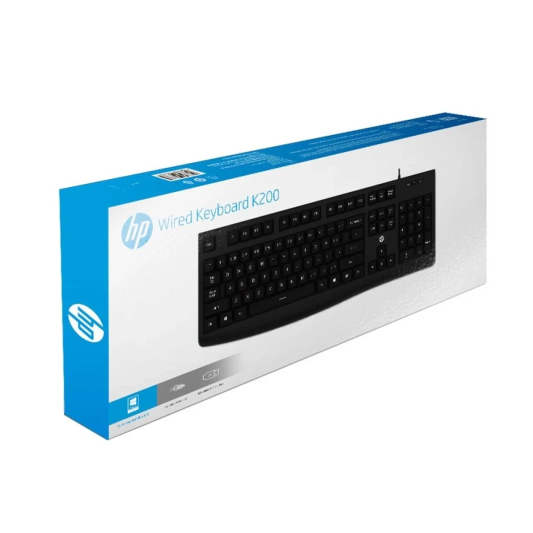 HP Wired USB Keyboard K200 (Black)