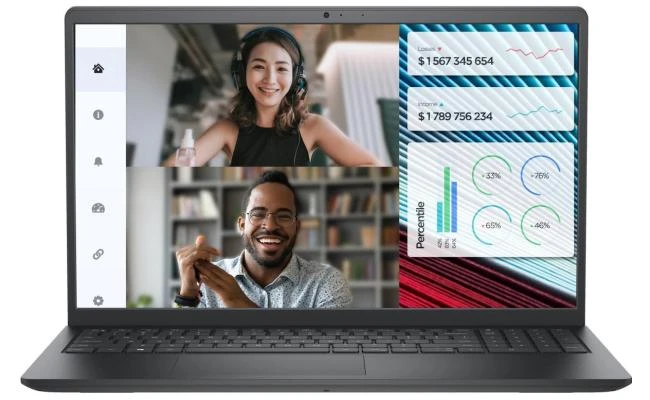 Dell Vostro 3520 15.6" FHD WVA @120Hz, 12th Gen Intel Core i7-1255U, 8GB RAM, M.2 512GB PCIe NVMe, Intel® UHD Graphics, Carbon Black Business Laptop