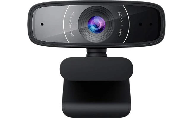 ASUS Webcam C3 1080p HD USB Camera - Beamforming Microphone, Tilt-Adjustable, 360 Degree Rotation, Wide Field of View, Compatible with Skype, Microsoft Teams and Zoom