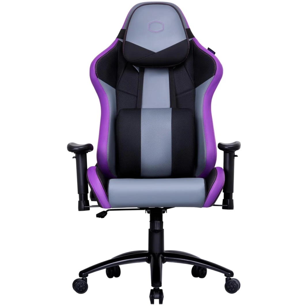 Cooler Master Caliber R3 Gaming Chair (Purple), Steel Frame, Ultra Comfortable Memory Foam & PU, 2D Armrest, Up To 180° Recline & 150KG Max Weight Load