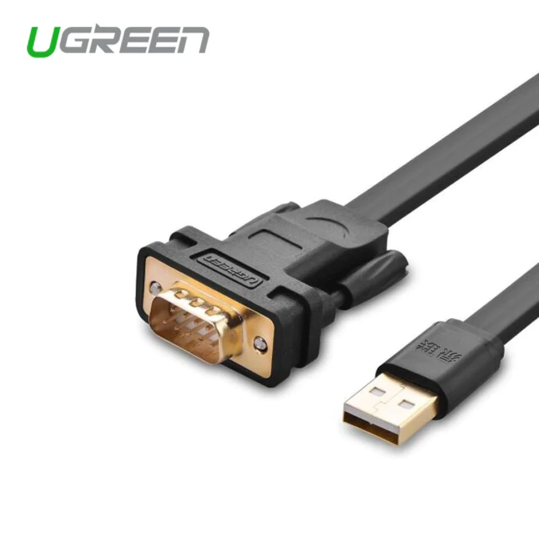 UGREEN 20218 USB2.0 TO DB9 RS232 ADAPTER FLAT CABLE 2M