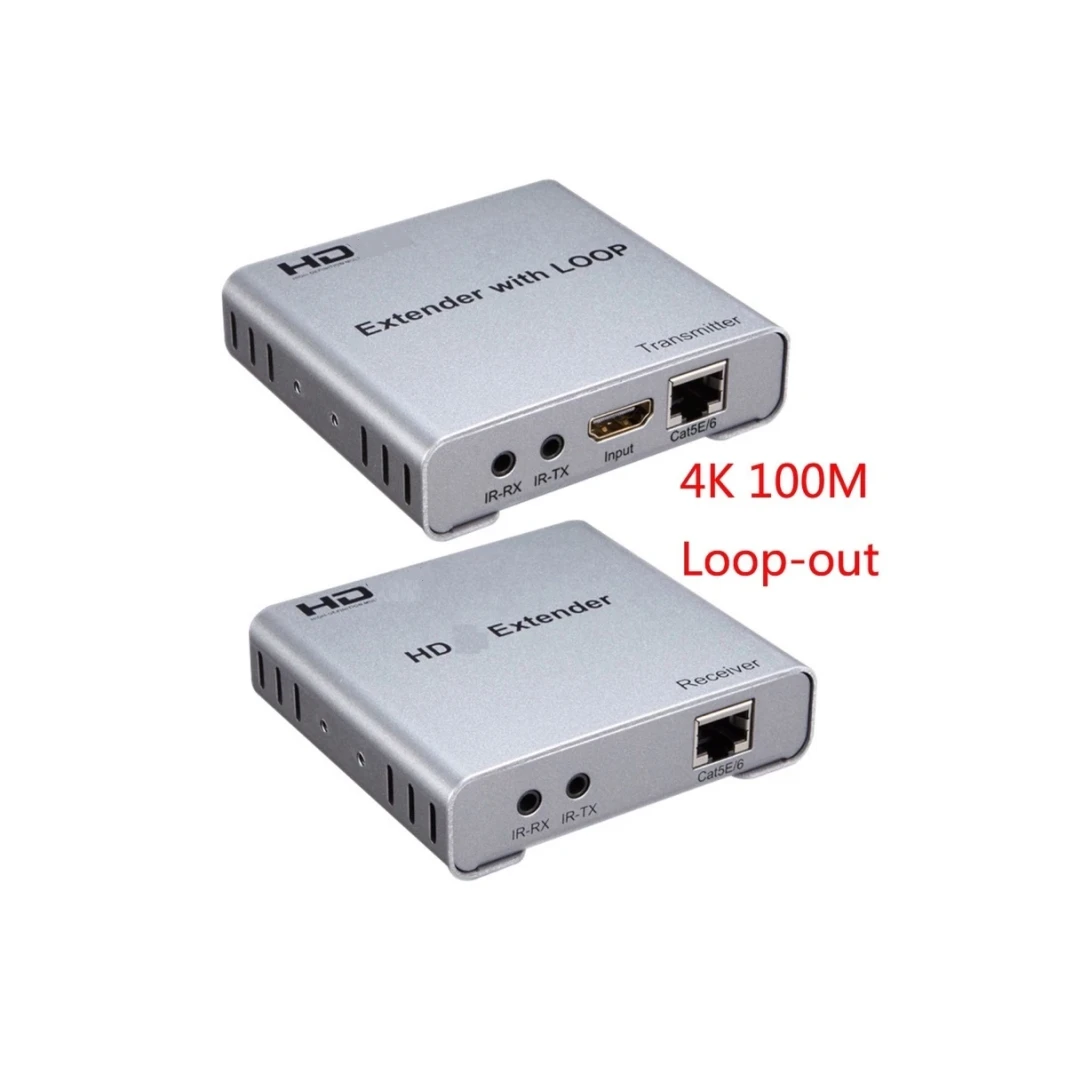 EXTENDER HDMI OVER CAT6 100M & USB WITH POWER