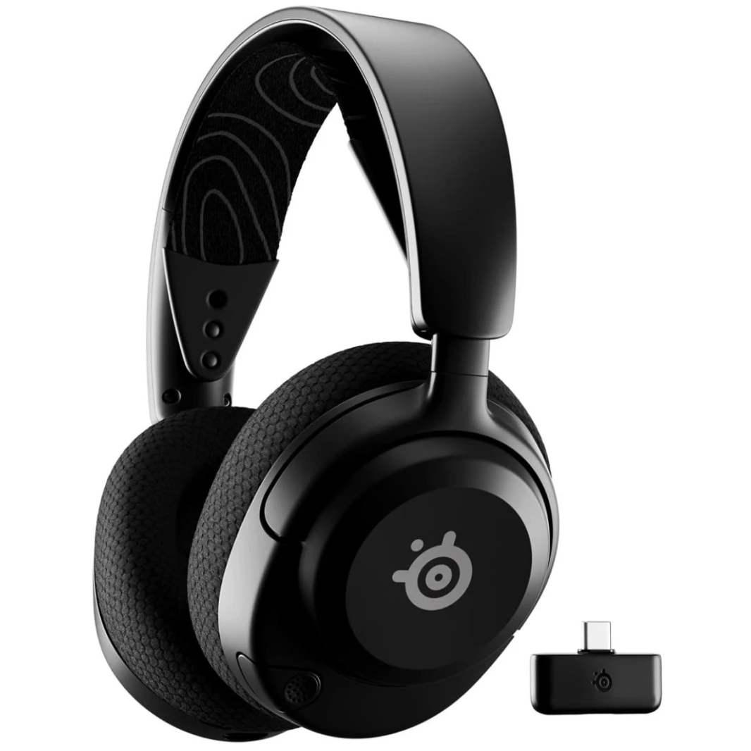 SteelSeries Arctis Nova 5 Wireless (Black) (2.4GHz/Bluetooth) Spatial Surround 7.1 Gaming Headset w/ Neodymium Magnetic Driver Up To 60 HR Battery For PC, Mac, PS5, PS4, Switch, Mobile