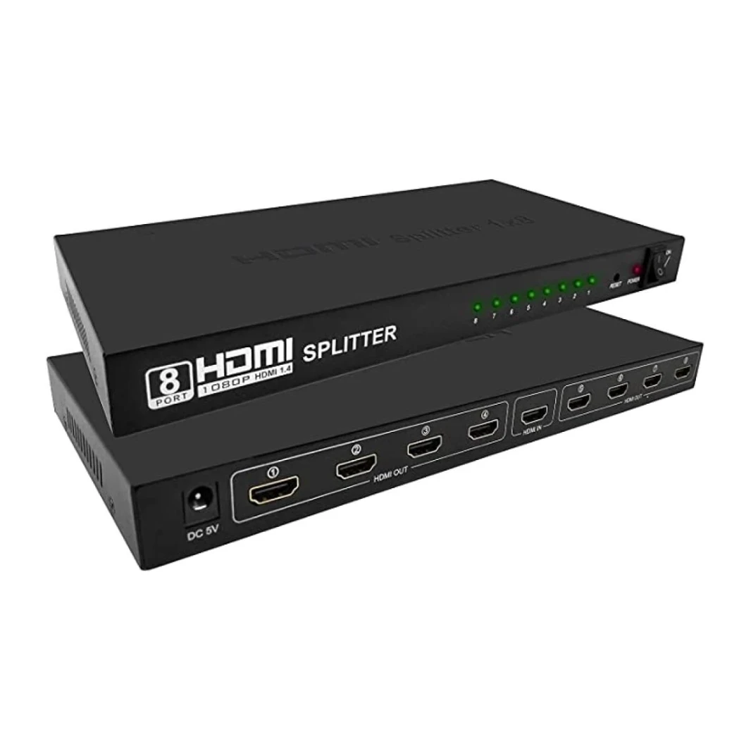 موزع اتش دي ام اي 8 في 1 4 كيه (HDMI-8/1-4k)