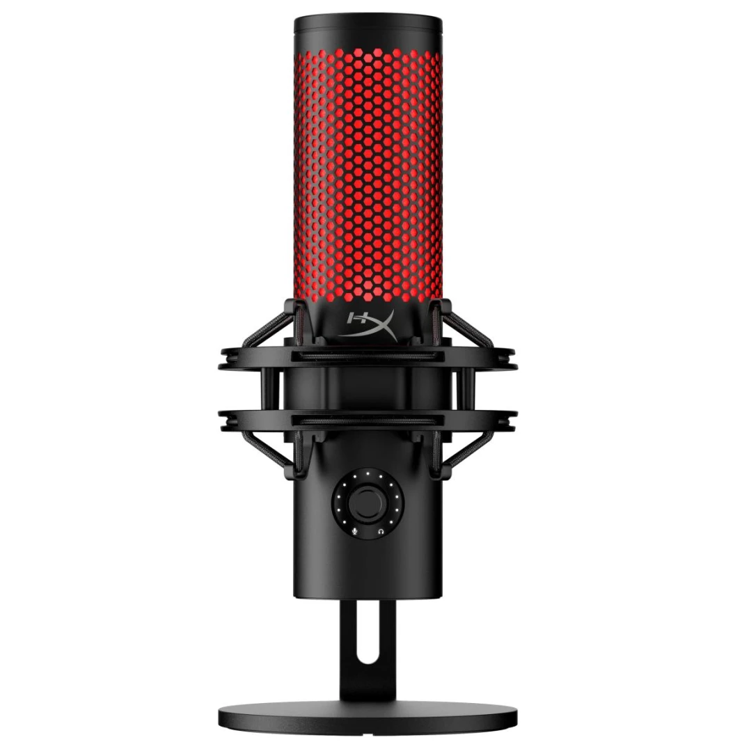 HyperX QuadCast 2 USB Hi-Res Studio-Quality & Performance Black Microphone For Gaming, Streaming, Podcasting, Red LED For PC, PS4, PS5 and Mac