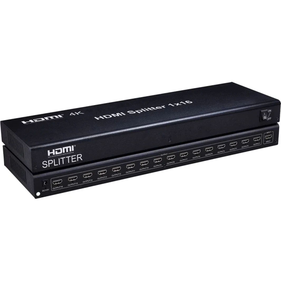 موزع اتش دي ام اي 16 في 1 4 كيه (HDMI-16/1-4k)
