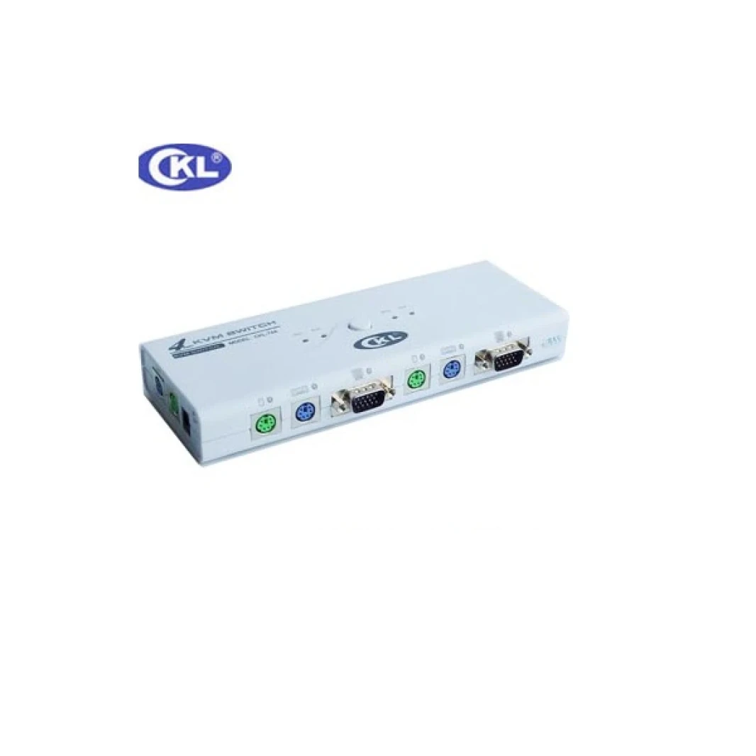 مفتاح KVM تلقائي بأربعة منافذ PS/2 (مع الكابلات / CKL-74A)