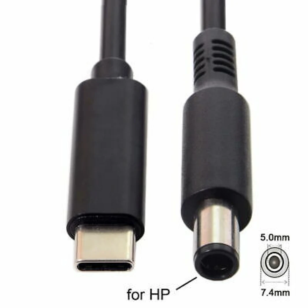 كابل شاحن الكمبيوتر المحمول DC Power TO TYPEC