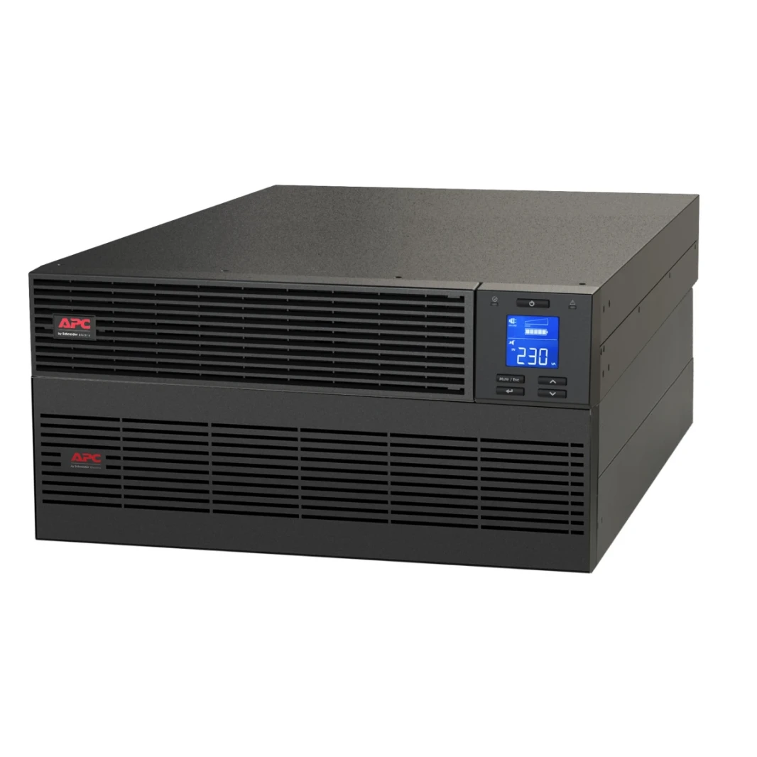 APC Easy UPS On-Line, 10kVA/10kW, Rackmount 5U, 230V, Hard wire 3-wire(1P+N+E) outlet, Intelligent Card Slot, LCD, Extended Runtime, W/ Rail Kit