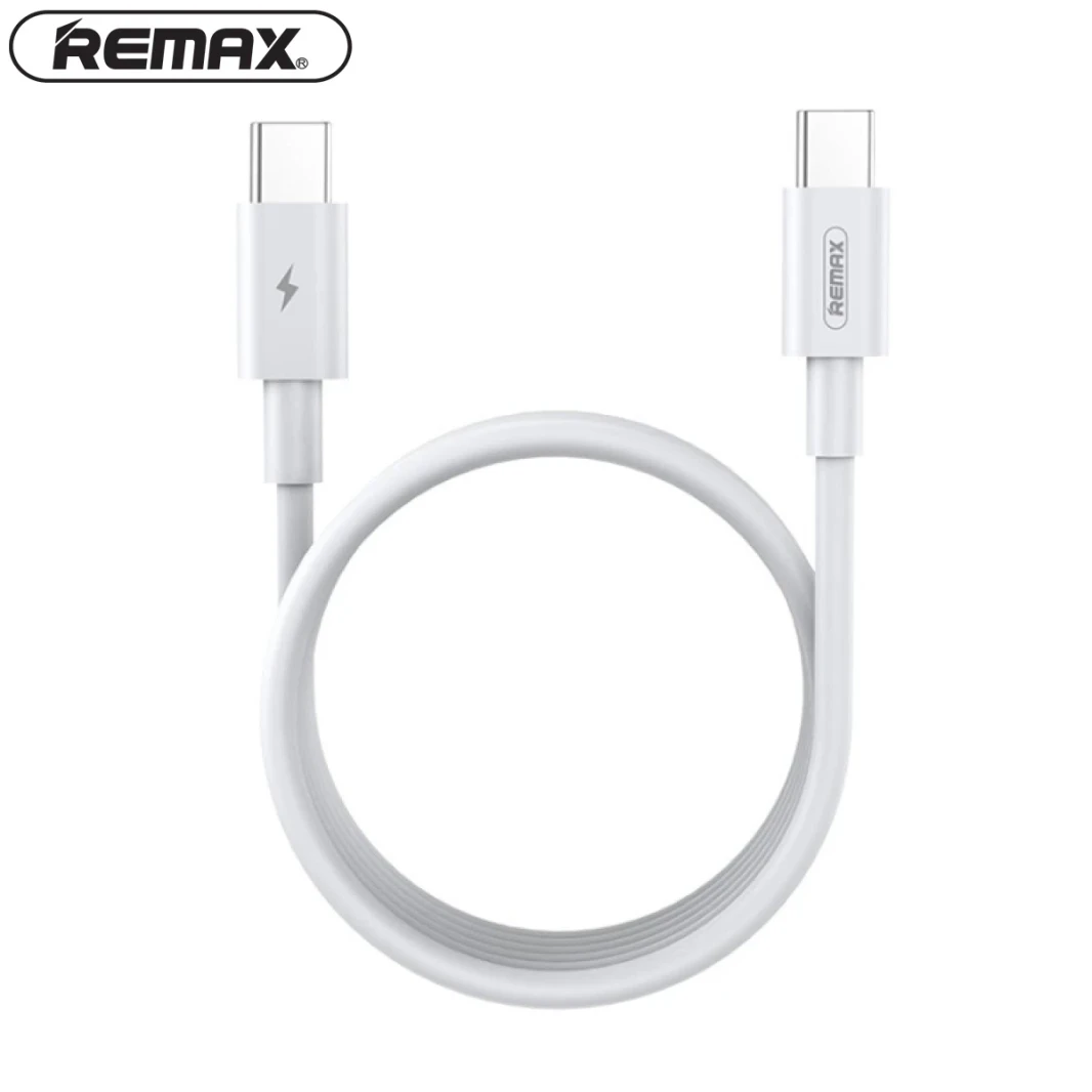 كابل USB Type C من Remax بقوة 5 أمبير وبطول 1 متر باللون الأبيض