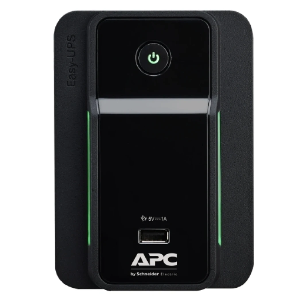 وحدة UPS سهلة الاستخدام من APC بقدرة 1200 فولت أمبير و230 فولت ومقابس شحن USB من نوع AVR وموصلات IEC (BVX1200LI-MS)