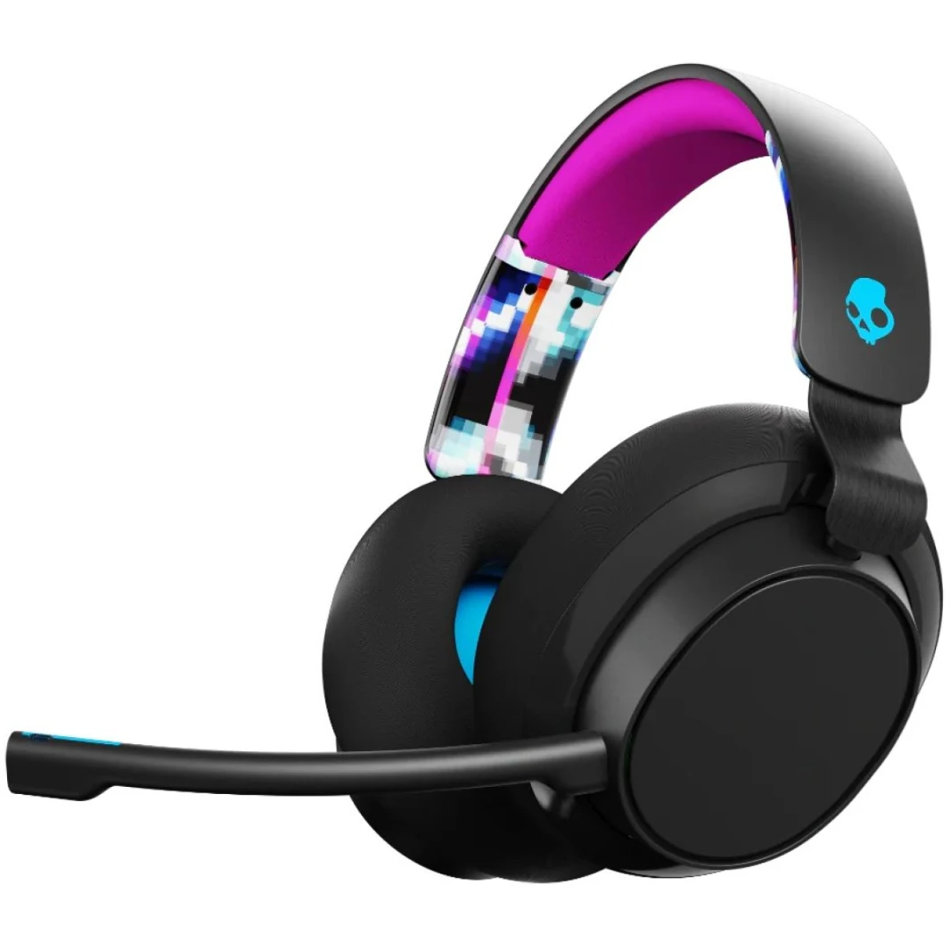 سماعة رأس الألعاب السلكية خفيفة الوزن SLYR من Skullcandy (منفذ Aux مقاس 3.5 مم، موزع للكمبيوتر الشخصي) مع ميكروفون واضح ومتطور، وصوت غني وواضح، وصوت Skullcandy Supreme Sound، لأجهزة الكمبيوتر أو وحدات