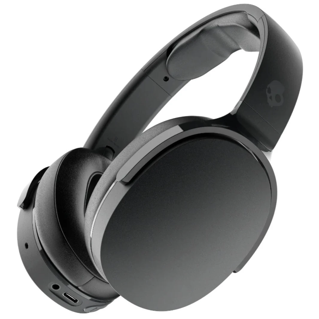 Skullcandy Hesh Evo Wireless Headphone (Bluetooth 5.0) Over-Ear Headset w/ Microphone, Rich, Clear Audio, 36 Hours Total Battery + Rapid Charge, Call, Track & Volume Control - True Black