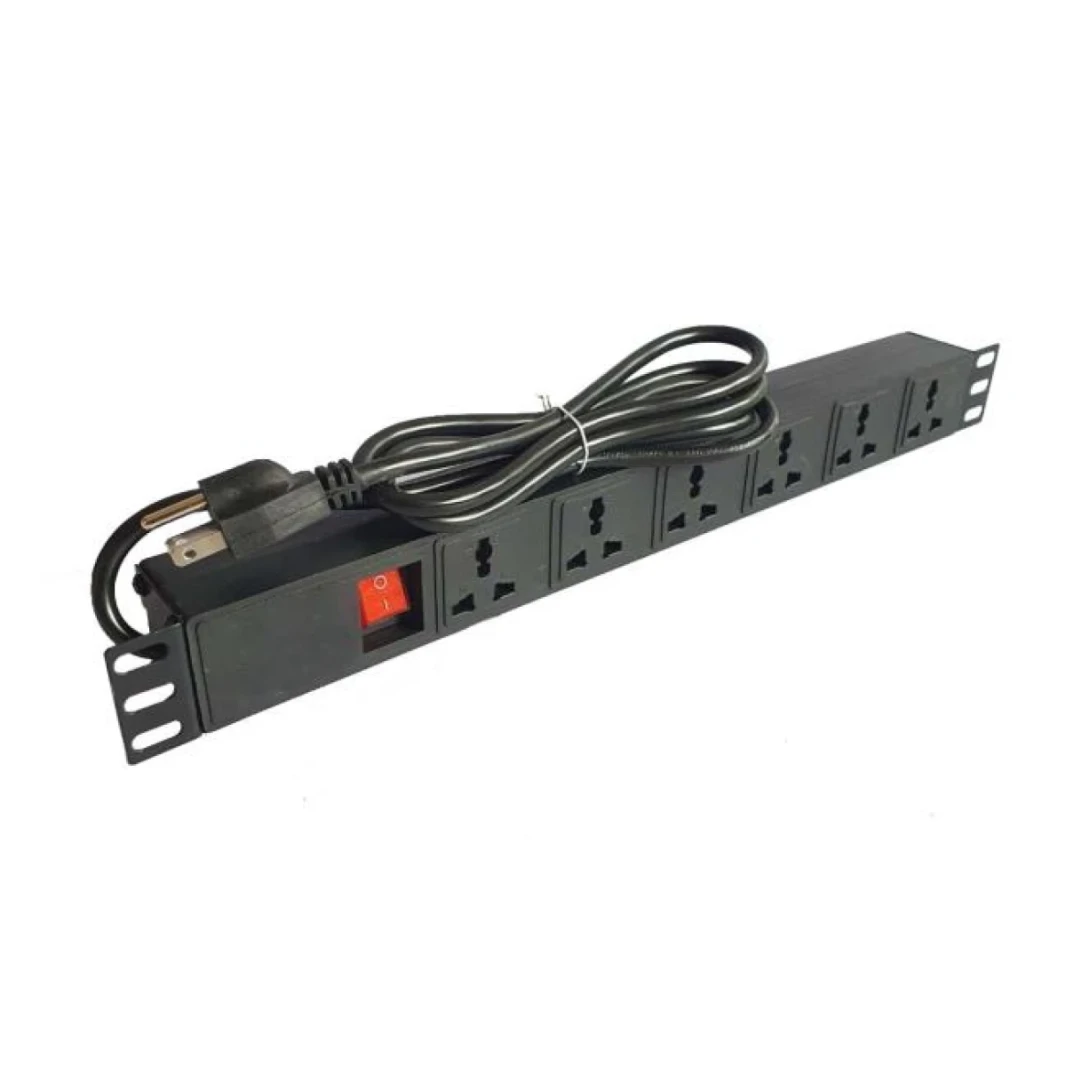 وحدة توزيع الطاقة - منافذ Pdu-6 المثبتة على الرف