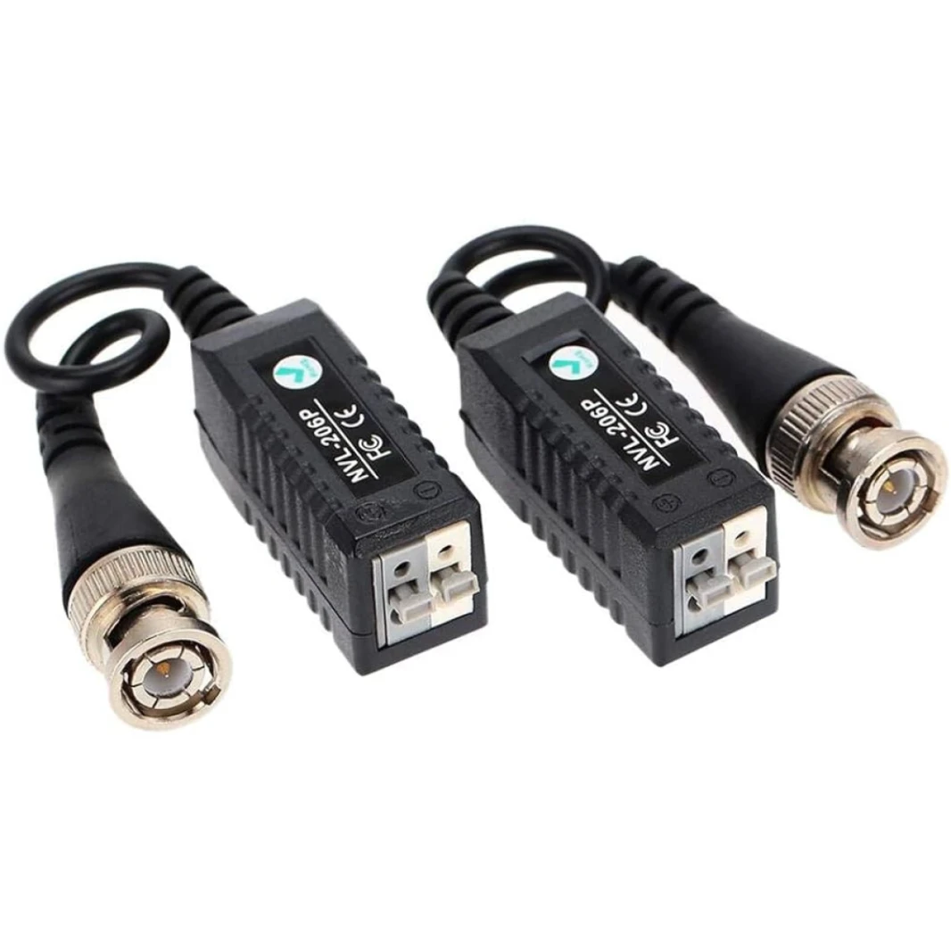 Balun For Camera NVL-206P CCTV VIA Twisted SINGLE Channel  Passive Video Balun Transceiver Support : 400m