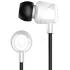 سماعات أذن Skullcandy Jib Wired (AUX 3.5 مم) داخل الأذن مع ميكروفون، صوت غني وواضح مع تقنية Supreme Sound™، جل أذن عازل للضوضاء - أبيض