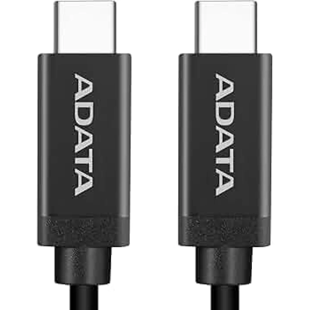 Cable ADATA USB Tipo C a USB Tipo C (M-M), 1m, Color Negro