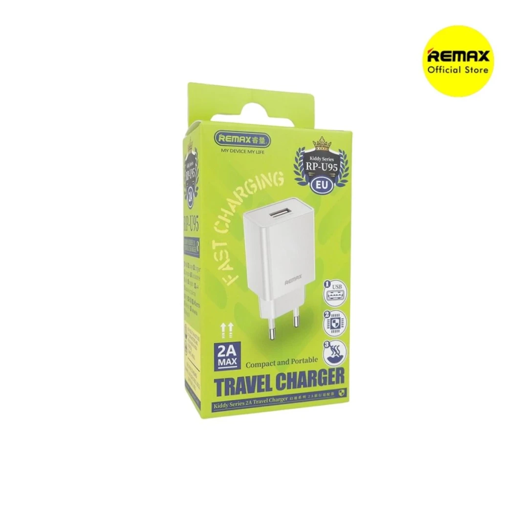 REMAX KIDDY SERIES 2.4A TRAVEL WALL CHARGER RP-U95