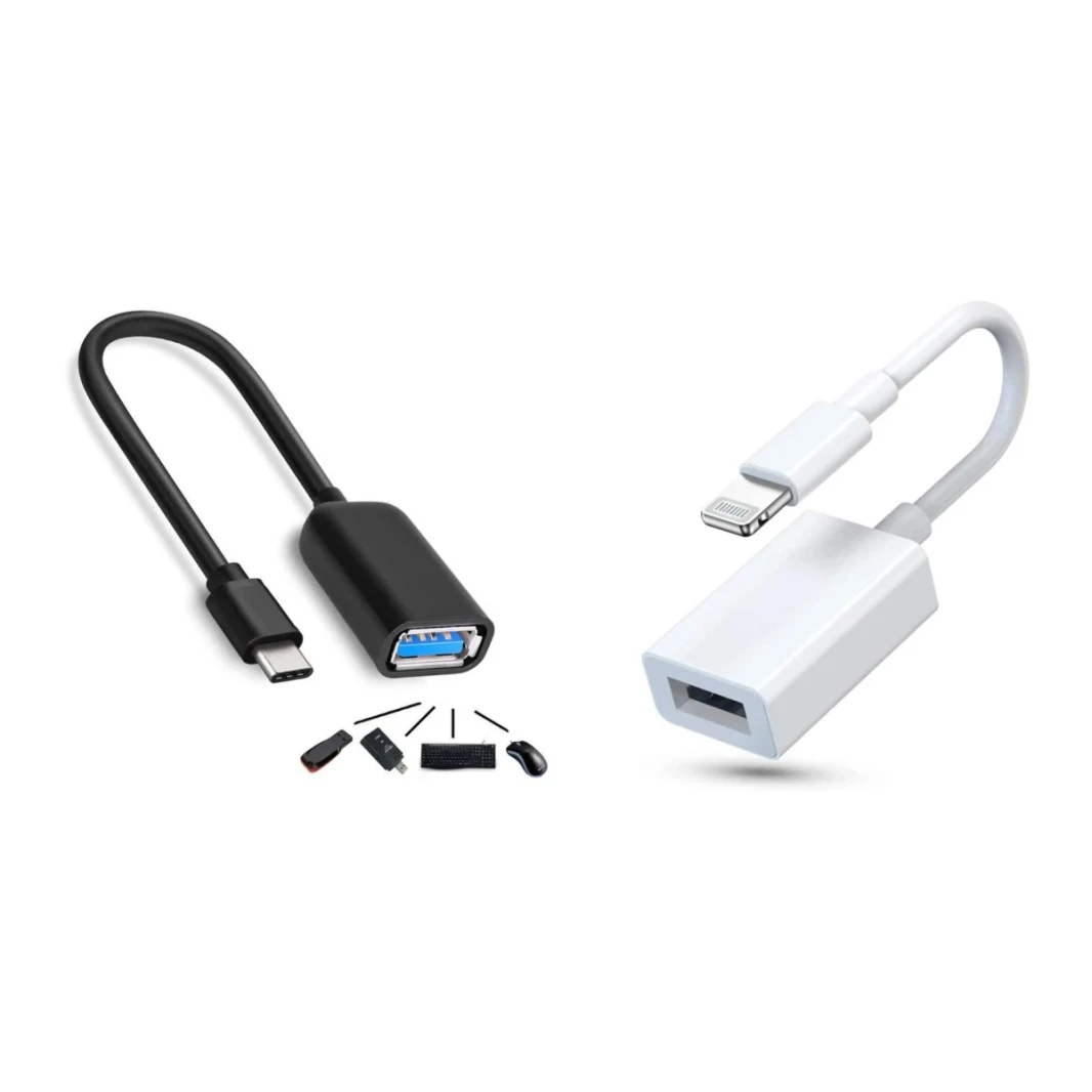 HAING OTG FROM IPHON TO USB + TYPE C