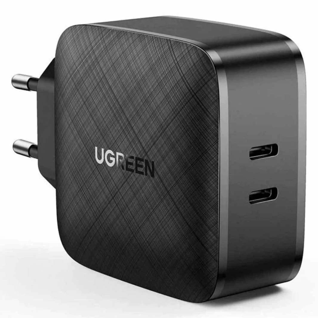 UGREEN PD FAST CHARGER EU 2X TYPE -C PD66W-M#CD216