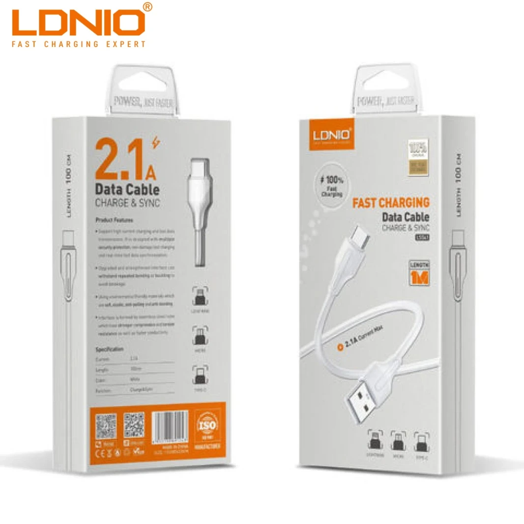 LDNIO LS541 USB DATA CABEL SAMSUNG 100CM