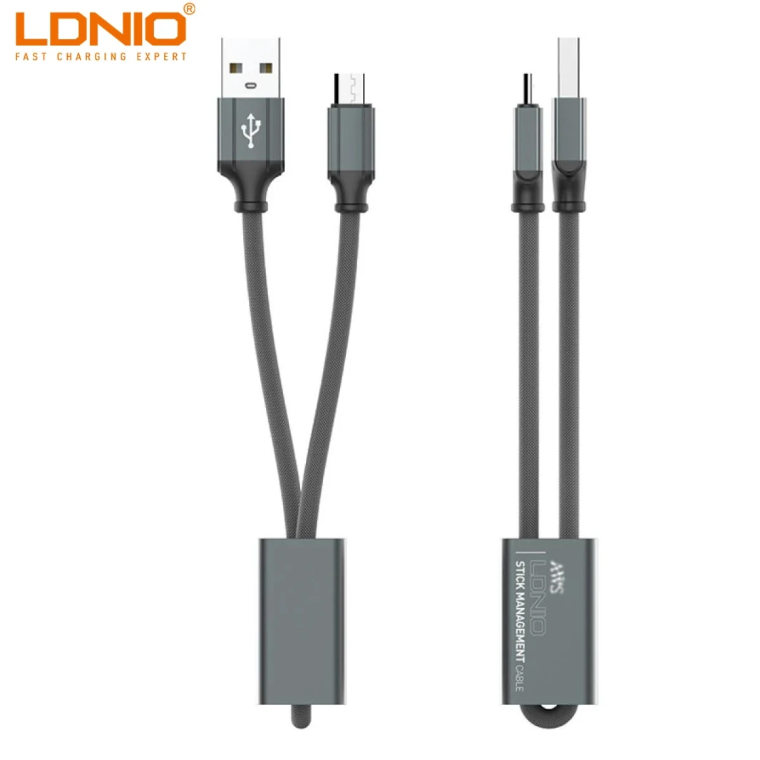 LDNIO LC98 Portable Charge And Sync TYPE C Cable 25CM With Keychain