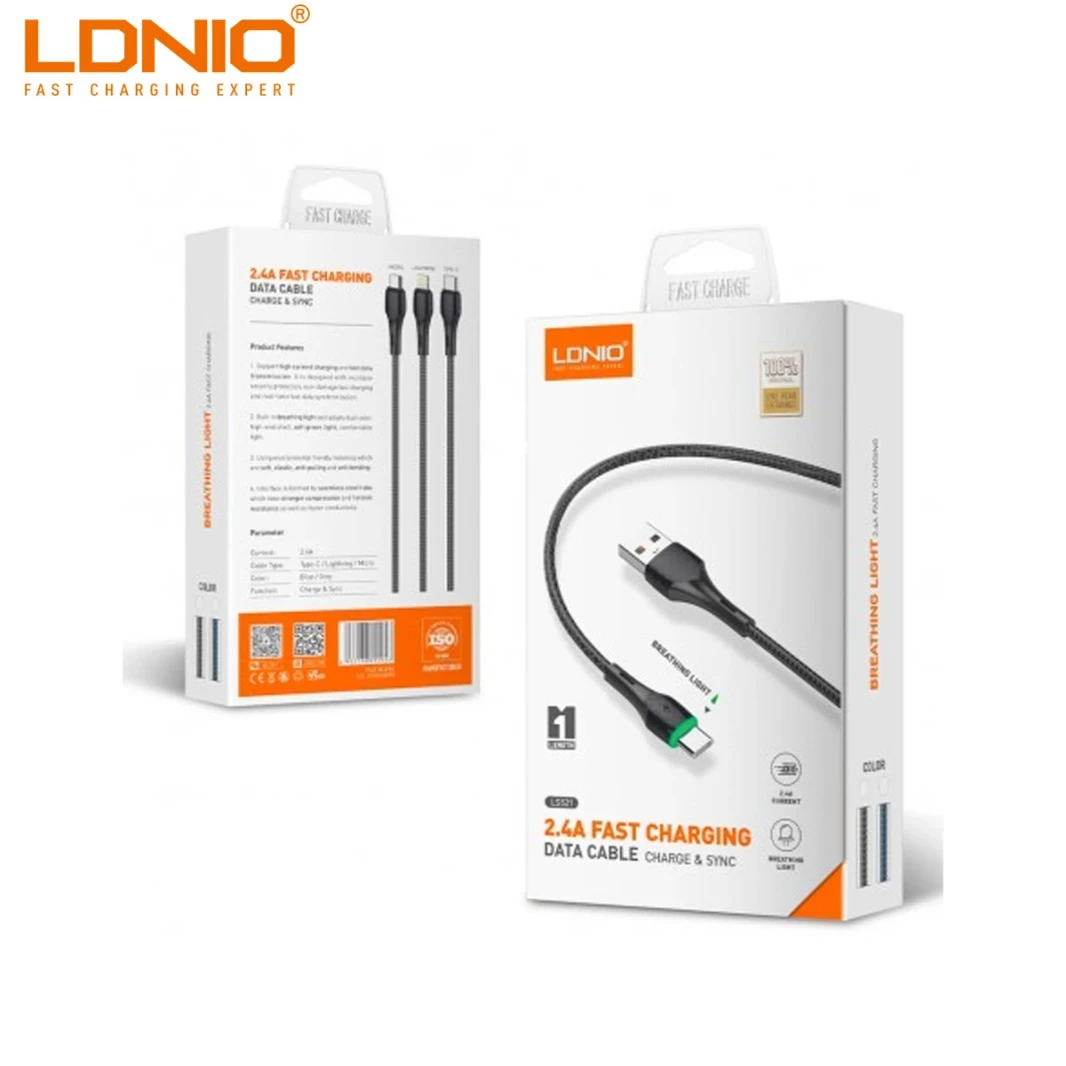 LDNIO LS521 USB DATA CABEL SAMSUNG 100CM