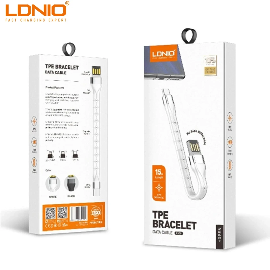 LDNIO LS50 USB DATA CABLE FOR IPHONE 15CM