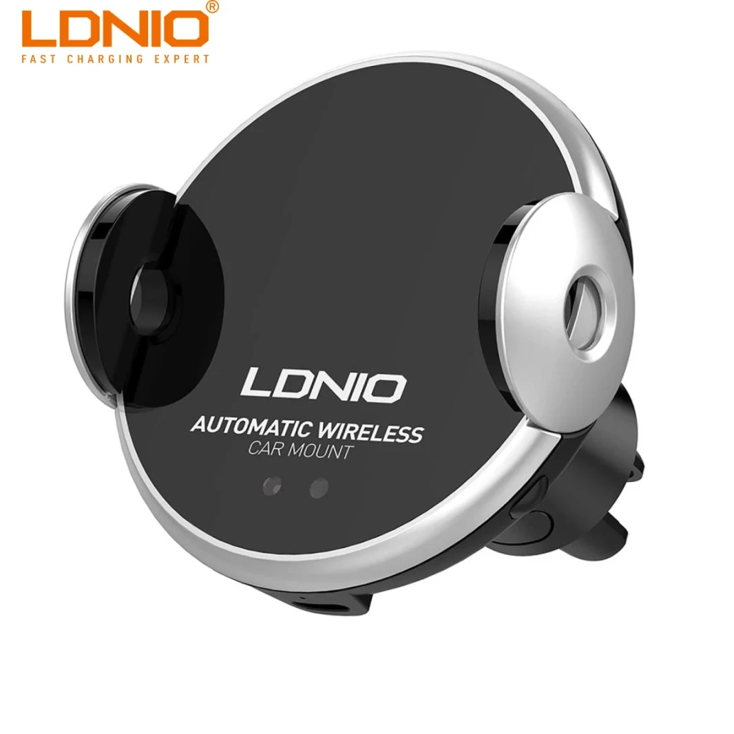 Ldnio Car Holder with a wireless high speed charger opens and closes automatically MA02