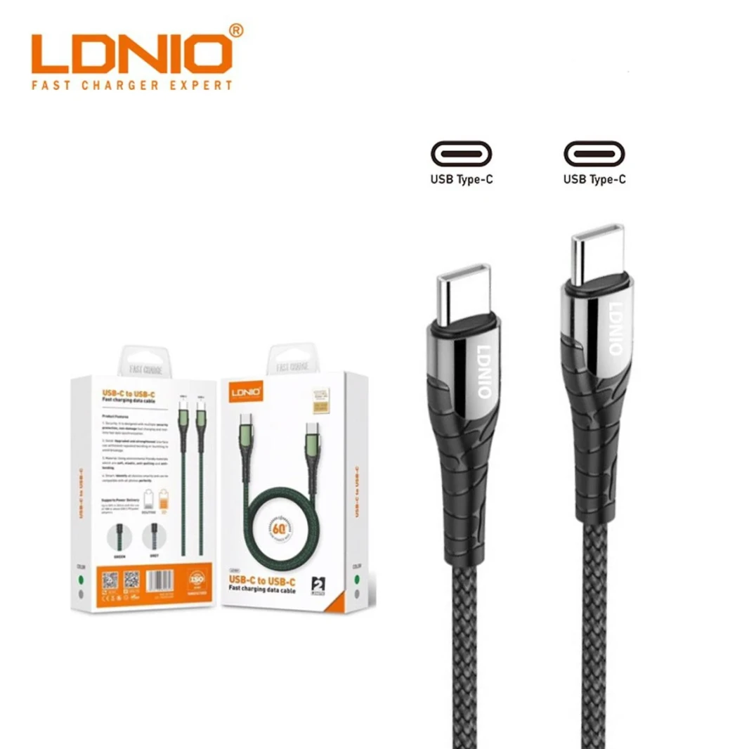LDNIO LS551 TYPE C  & IPHON CHARGING DATA CABEL