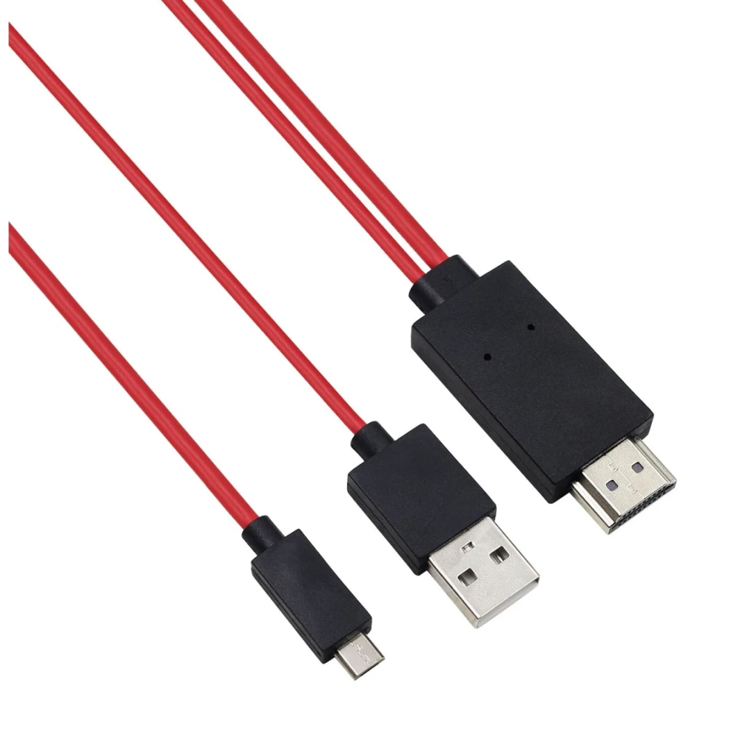 CABLE  MOBILE PHONE FOR HDTV , USB TO HDMI+MICRO + IC
