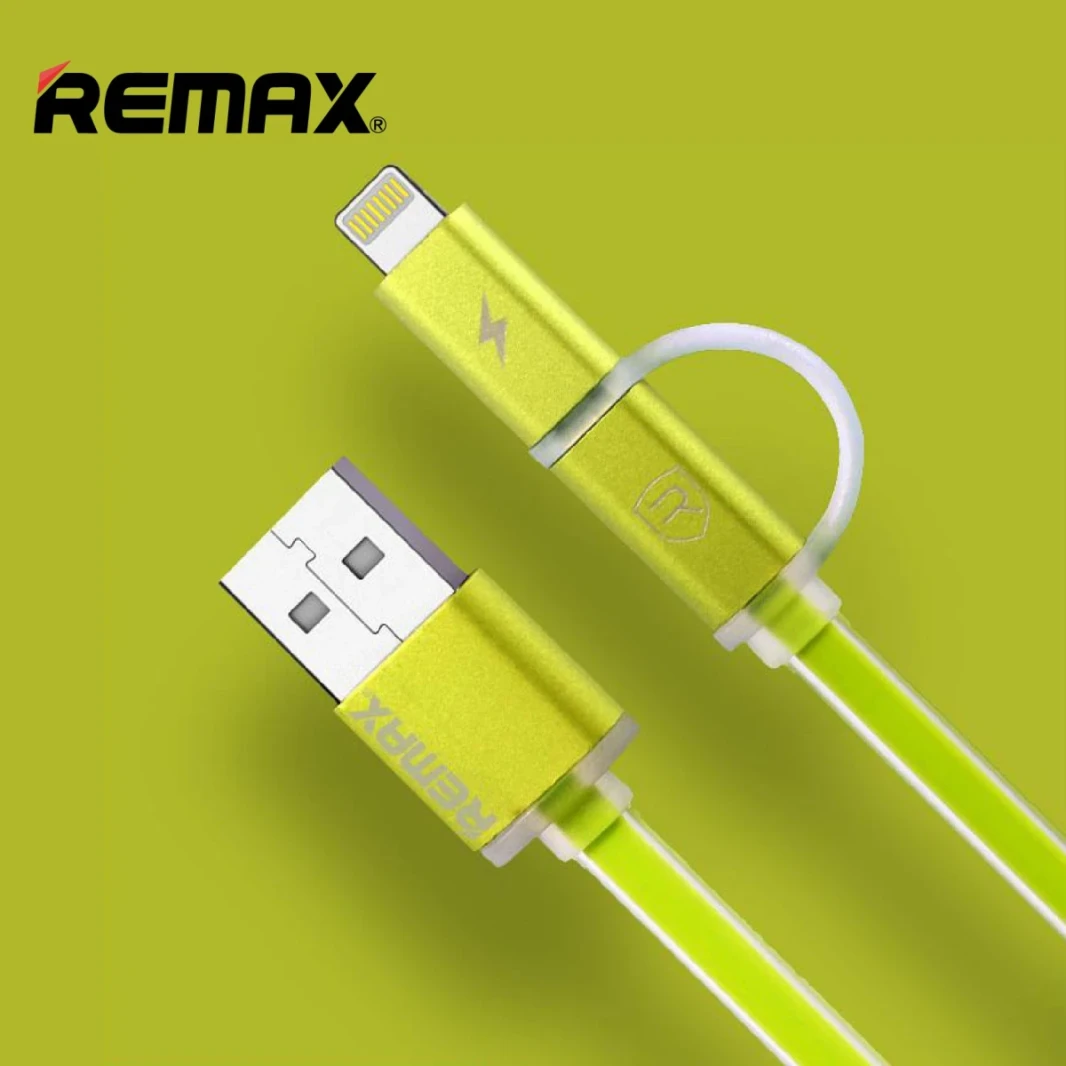 Remax Aurora 2 IN 1 Micro/ Lightning Charging & Data Cable RC-020t