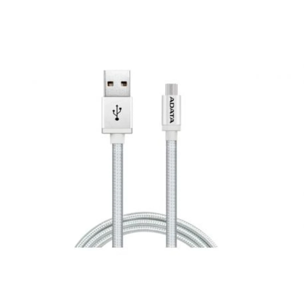 ADATA 1M، USB 2.0-A / USB2.0 Micro-B 1M USB A Micro-USB B فضي