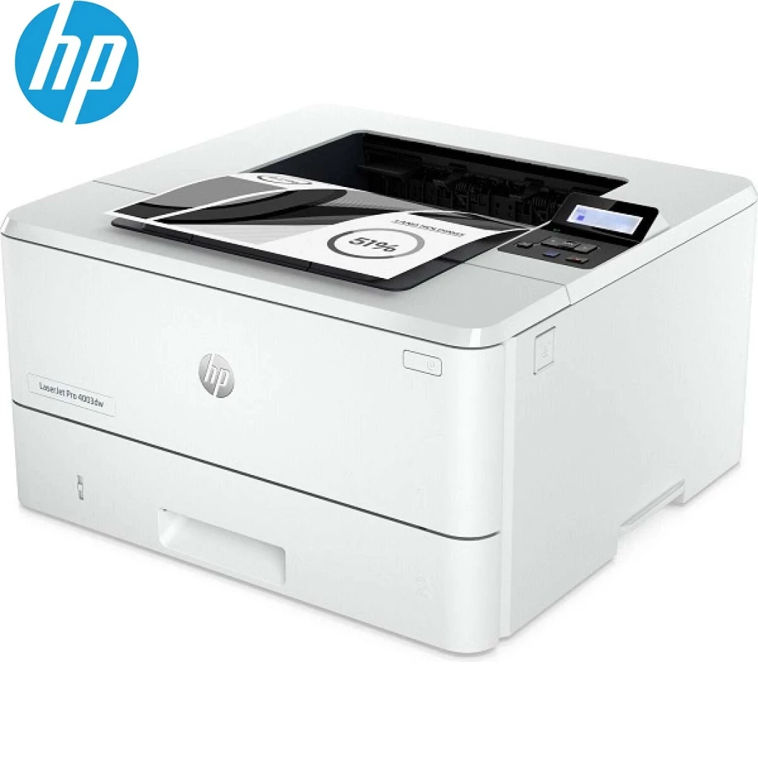 طابعة HP LaserJet Pro 4003dw للطباعة فقط، طباعة مزدوجة تصل إلى 42/40 صفحة في الدقيقة (LTR/A4) USB، Ethernet، Wi-Fi(2Z610A) طابعة LaserJet للمنزل والمكاتب الصغيرة