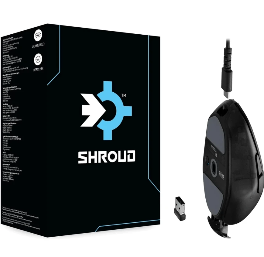 ماوس Logitech G303 Shroud Edition اللاسلكي