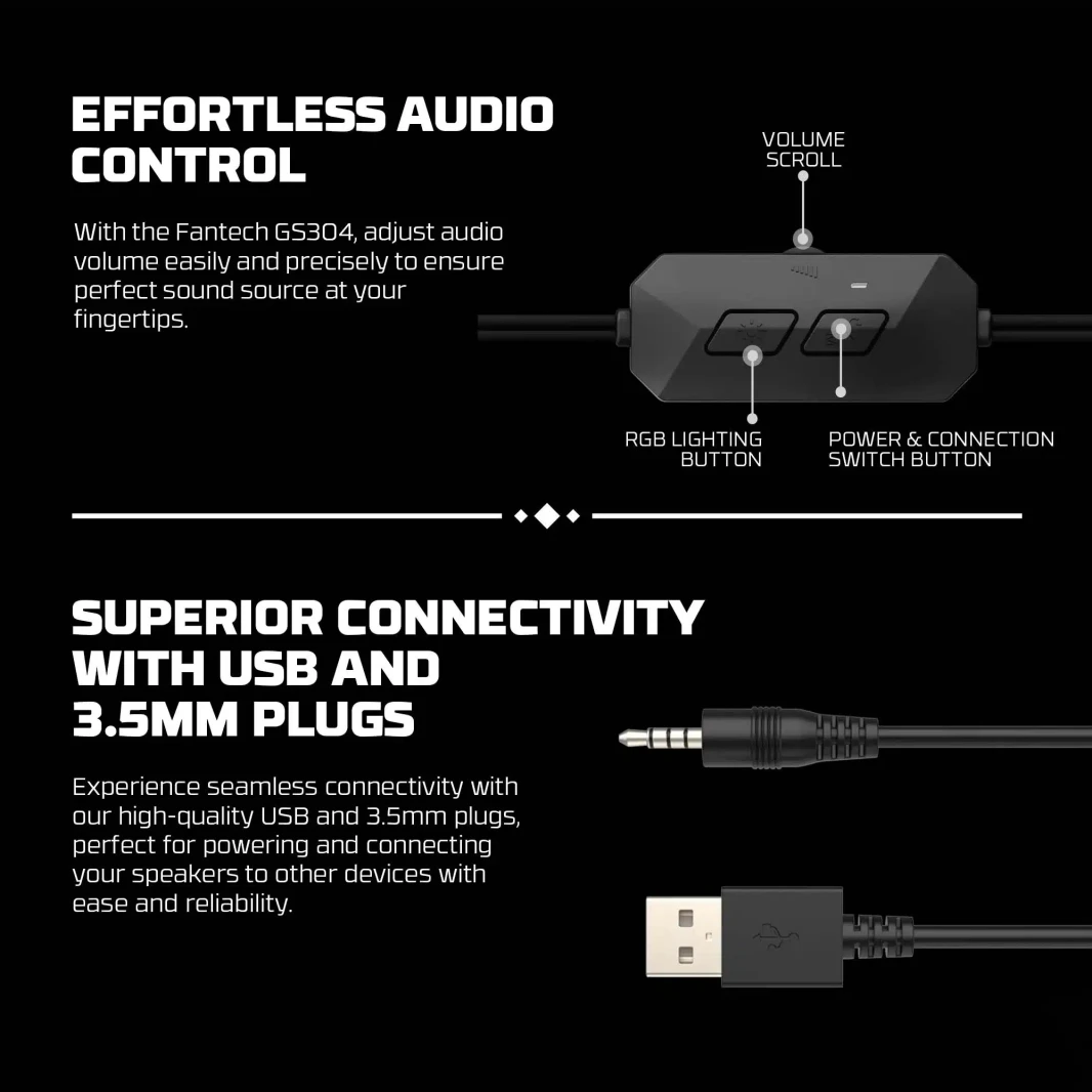 مكبر صوت بلوتوث GROOVE GS304 من Fantech ثنائي الوضع - أبيض