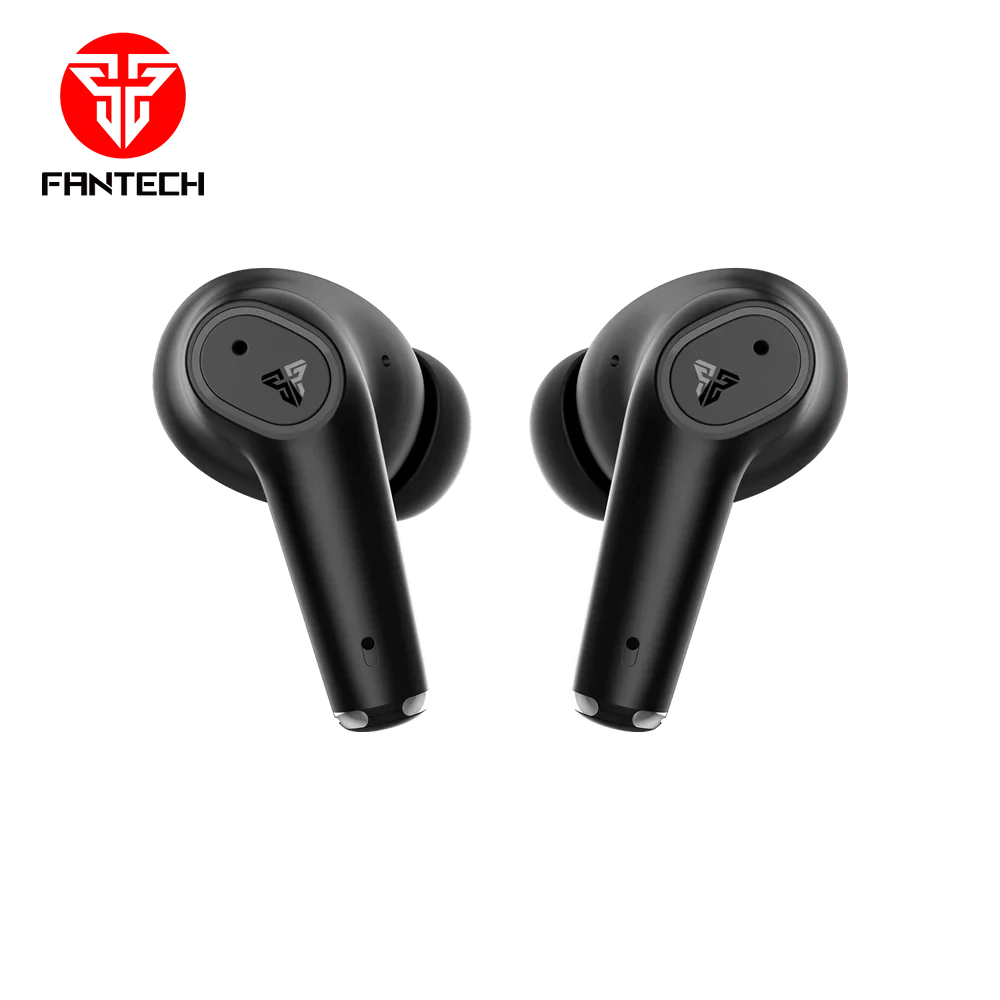 سماعات Fantech TWS اللاسلكية بتقنية البلوتوث GROOVE BUDS+ TX2 مع ميكروفون مدمج - أسود