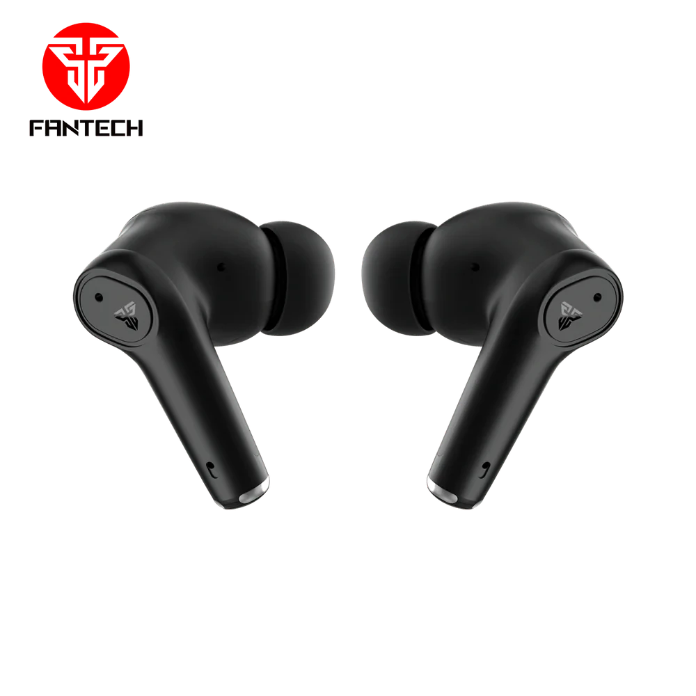 سماعات Fantech TWS اللاسلكية بتقنية البلوتوث GROOVE BUDS+ TX2 مع ميكروفون مدمج - أسود