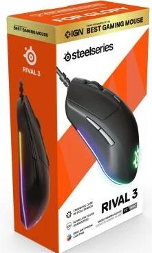 مستشعر بصري SteelSeries Rival 3 مع إضاءة RGB Brilliant Prism