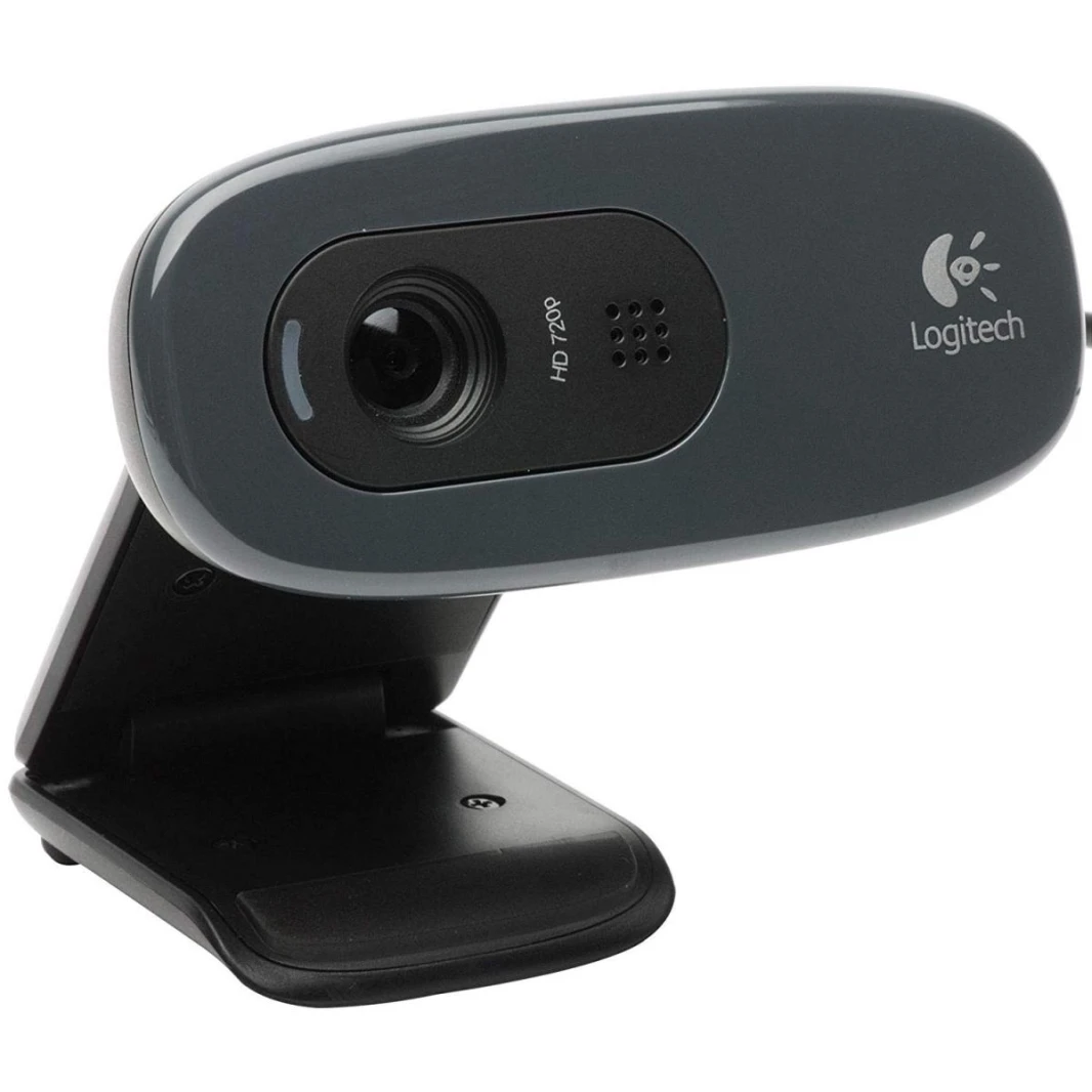 كاميرا ويب Logitech C270 HD مع ميكروفون مدمج ومنفذ USB 2.0