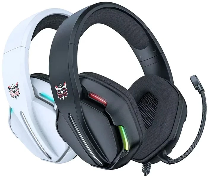 سماعة رأس ONIKUMA X27 RGB للألعاب مع ميكروفون وخاصية إلغاء الضوضاء